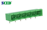Groene kleur Mannelijk aansluitbaar terminalblok met rechthoek 7,62 mm 300V 18A